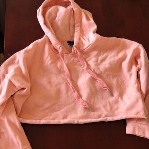 Salmon cropped sweatshirt